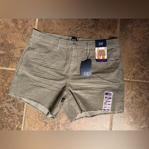 GAP Women’s Olive Corduroy Jean Shorts
